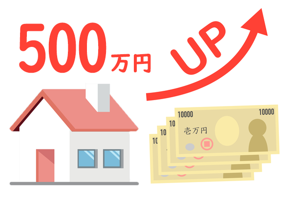 不動産一括査定の結果500万円差がありました！